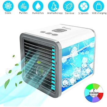 Womdee KlimageräT Mobil, LuftküHler Mini Klimaanlage Tragbar,3 In1 Mini