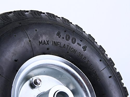 4.00-4 Sackkarren-Rad Ersatzrad Reifen Luftrad Rad Bollerwagen - 3