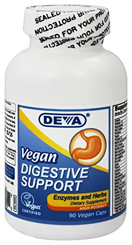 Deva Nutrition - Potencia digestiva de las enzimas y de las hierbas de la ayuda de Vegan alta - 90 cápsulas vegetarianas