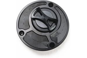 BHYSHOP Cache-bouchon de réservoir d'essence CNC pour Yamaha YZF R6 R1 R25 MT 07 09 FZR1000 FZ1 TT600 V-MAX