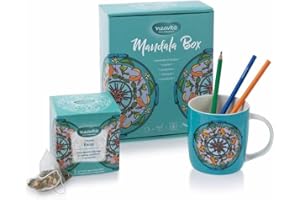 Neavita Mandala Box - Mug + Filtroscrigno Relax + Mandala Kit Disegni e Colori
