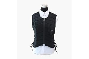YUANZHOU CLBING Reitweste Einstellbare Erwachsene Und Kinder Reiter Protector Body Back Guard Weste Horseback Reißverschluss Gepolsterte Reitweste Horsemanship,S