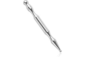 YBEATY Acupuncture Pen Dual Head Manual Massage Tools Stainless Steel Deep Tissue Therapy Massage Tool Trigger Point Bar Merdian for Full Body Relaxing