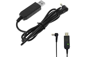 BeisDirect Cable de carga USB de 1 metro con luz indicadora para BaoFeng BF-UVB3 UV-X9 UV-10R UV-S9 PLUS UV-860 Radio bidireccional Walkie Talkie