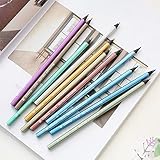  6 set/lote Marco metal lápiz de color Lápices metálicos de madera negra set Raffine encontrar suministros de arte Papelería Útiles escolares 6495
