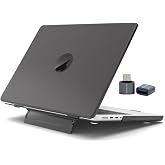 McStorey MacBook Air 13 in&ccedil; (13.6) Kılıf M2 / M3 / M4 Uyumlu &ndash; Standlı Mat Şeffaf Sert PC Hardcase Isı Dağıtımlı İnce Koruma 