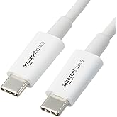 Amazon Basics Schnellladekabel, USB-C auf USB-C-2.0, 480 MBit/s, USB-IF-Zertifiziert, für Apple iPhone 15, iPad, Samsung Gala