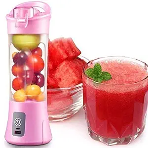 ANGEL ENTERPRISE2212 Rechargeable USB Portable Blender Bottle (Multicolour, 380 ml)