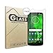 Price comparison product image HooXi (2 Pack) Moto G6 Tempered Glass Screen ProtectorThickness 0.3 mm 9H Hardness Bubble Free Crystal Clear 2.5D Round Edge Tempered Glass Screen for Moto G6