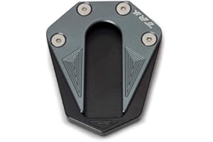 Carrfan Kickstand Placa Pad Accesorios de la Motocicleta Pie Soporte Lateral Ampliación CNC Aluminio para Benelli TRK 502 2017-2018