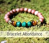  Pulsera abundancia y riqueza para la mujer, cuentas de madera y piedras naturales, malaquita, ojo de tigre, citrino, regalos cumpleaños, regalos para mujer
