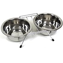 CIOTOLA ANTISCIVOLO IN ACCIAIO INOX PER CANE GATTO DOG CAT DOMESTICO DA