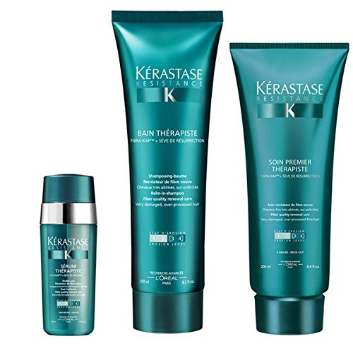 Kérastase Resistance Therapiste Shampoo 250ml, Conditioner 200ml and Serum 30ml Trio