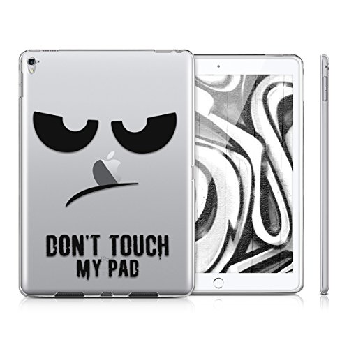 kwmobile Hülle für Apple iPad Pro 9,7″ – Case Handy Schutzhülle TPU Silikon für Tablet – Backcover Cover klar Schwarz Transparent - 5
