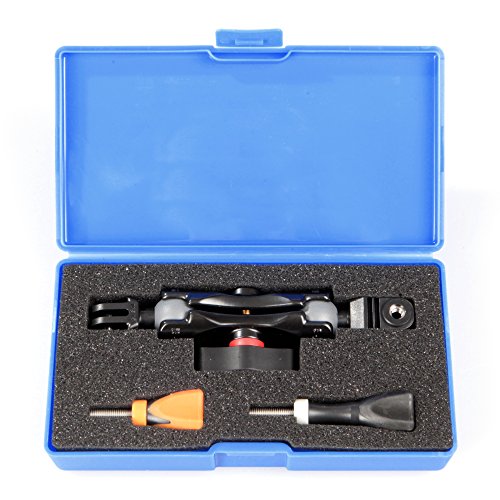 iSHOXS Small Grap 60 Set, Aluminium Extension, 60mm lang, aus 6061er Alu Druckguss für GoPro Halterungen, superrobust und extrem flexibel und schnell verstellbar, mit zwei 2K Mounthandles - 4