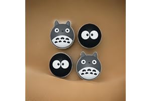 Viwind Thumb Grip Caps Compatible with Nintendo Switch/OLED/Switch Lite, Soft Silicone Joy-Con Joystick Grip Cute 3D Analog Stick Cover (Toto&Dustbunny)