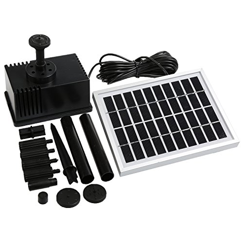 NEWSTYLE 2W Teichpumpe Solar Pumpe Brunnen Wasserspiel für Gartenteich Springbrunnen Wasserfälle …