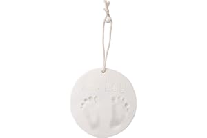 Baby Art Pure Print Kit Impronta per calco mani e piedi neonato, pasta modellabile organica naturale vegana, regalo nascita o bomboniera battesimo