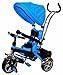 Kyootsi Smart Trike Baby Tricycle 4 in 1 Kids Bike with Round Canopy Hood from Very Bazaar (Blue)