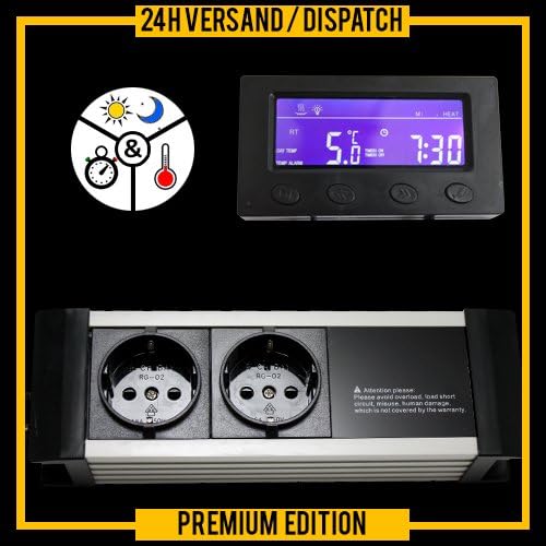 OCS.tecTHERMOSTAT TIMER CKLOCK ALARM AQUARIUM TERRARIUM DIGITAL *EXTERNAL DISPLAY* TXA