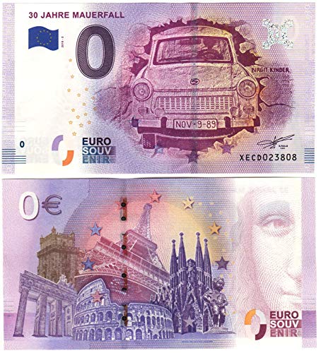 Preisvergleich Produktbild Null Euro Schein - 30 Jahre Mauerfall - Zero 0 Euro 2018