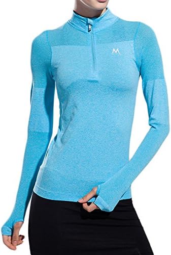 Serda Women Elastic Skinny Long Sleeve Sport T-shirt, Size S-L