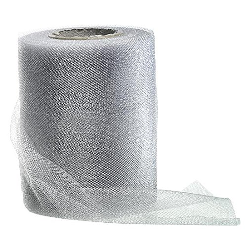 Preisvergleich Produktbild DekoWoerner Perlonband 100mm / 25m silber