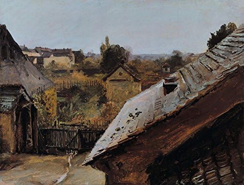 Blick Auf DÃ¤cher Und GÃ¤rten - Carl Blechen - Canvas Prints - 28â€œ by 21â€œ - Unframed