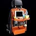 Produktbild IACON Auto Rücksitz Organizer mit Beheizt werden kann Speise Sack für Baby PU Leder iPad Mini Halter, Rückenlehnenschutz Auto Organizer, Aufbewahrungstasche Trittmatte Reise (Braun)
