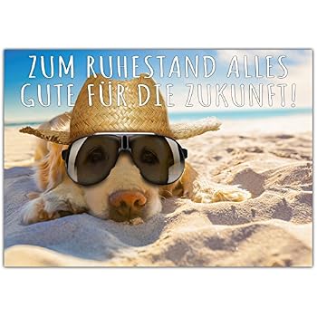 Riesen Grußkarte XL Zum Ruhestand – Inkl. Kuvert Im A4-Format
