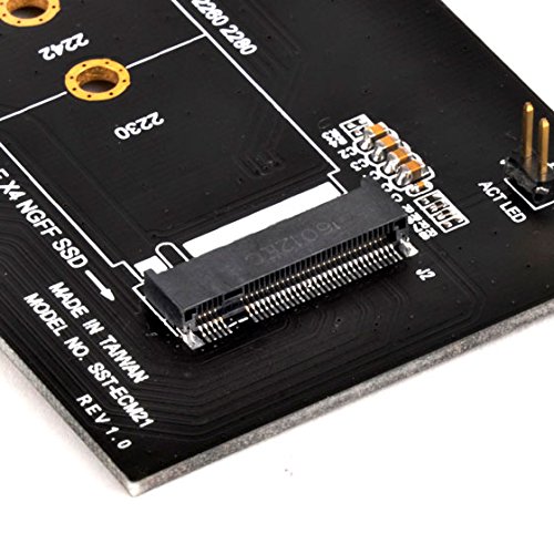 SilverStone SST-ECM21 – PCI-E Erweiterungskarte PCI-E x4 zu M.2 (NGFF) - 8
