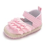 Loveletters  Infant Baby Girls Flats Non-Slip Soft Soled Toddler First Walkers Shoes Princess Dress Shoes Pink