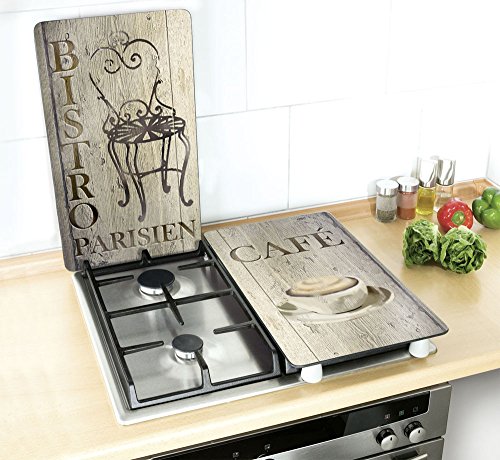 Herdabdeckplatten, 2er-Set Bistro - 4