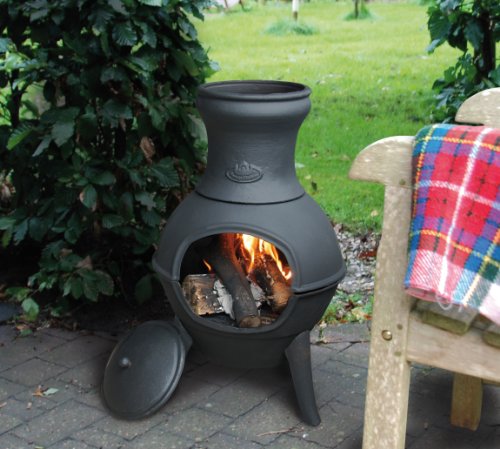 Esschert Design Terrassenofen, schwarz, 40x38x70.5 cm, FF109 - 2