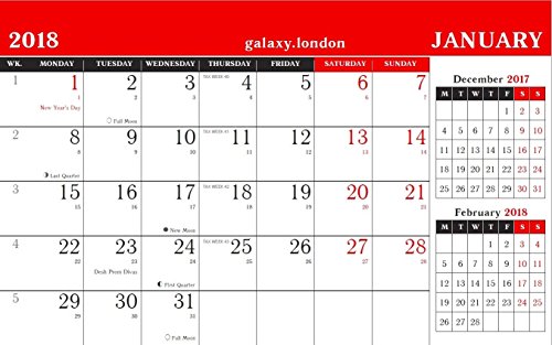 Download 2018 Black Red 3-Months To View Free-Standing Desk Table Hanging Calendar Download 2018 Black Red 3-Months To View Free-Standing Desk Table Hanging Calendar
