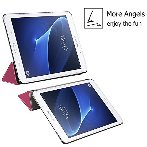 tinxi® Für Samsung Galaxy Tab A 7,0 Case, Kunstleder Tasche für Samsung Galaxy Tab A 7,0 T280 7 zoll (17,78 cm) Tasche Folio Tablet cover Flip Case Schutz hülle mit Standfunktion Sleep-Wakeup Funktion, rosa - 4