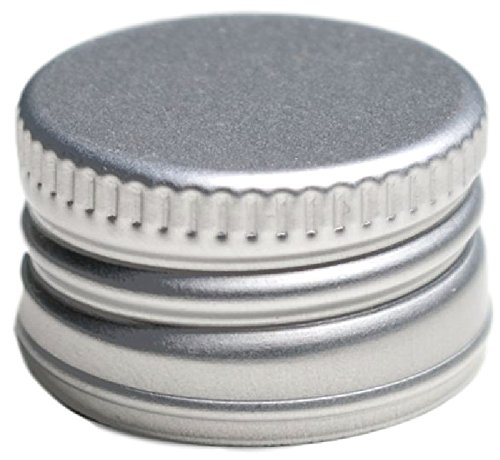 gouveo 24er Set leere 200 ml Kropfhals Glasflaschen incl. Schraubverschluss Silber und 28-seitige Flaschendiscount-Rezeptbroschüre Likörflaschen Schnapsflaschen Essigflaschen Ölflaschen - 4