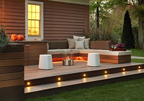 VBLED® Mini Boden-Einbaustrahler 0.6W LED, Warm-weiß, 14 Lumen, IP67 wassergeschützt, Edelstahl – Rostfrei & Robust – Einfache Montage in Terrassen, Steinen, uvm (Einzel – ohne Netzteil) - 5