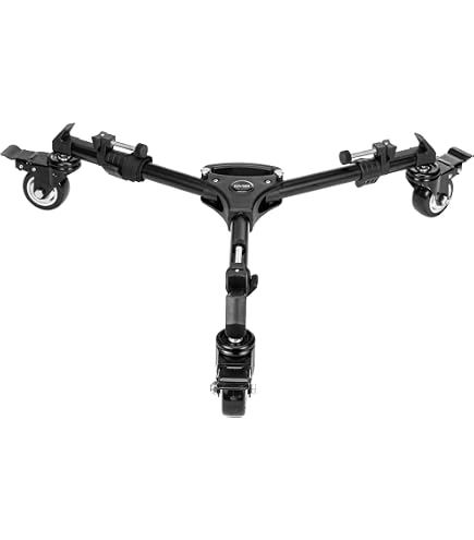 Walimex Pro WT-600 Statief Dolly – Stevig, Met Vergrendelbare Wielen, Voor Studio-opnames (Max. 13cm Verhoging)