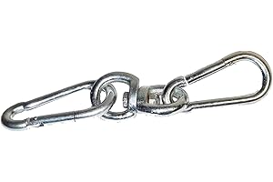 Tuf Wear Universal Bag Swivel For Reducing Wear On Punchbag Straps Fitness Gym Boxing Equipment Accessories, Silver, TW16034