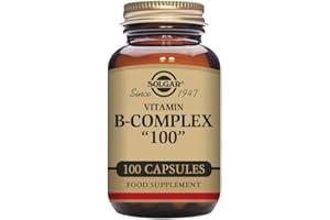 Solgar Vitamin B-Complex "100" Extra High Potency Vegetable Capsules - Pack of 100 - Supports Mental Performance and Reduces Fatigue - Vegan