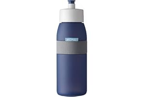 Mepal Sportowa butelka Ellipse Nordic Denim – pojemność 500 ml – praktyczna butelka na wodę do uprawiania sportu i rekreacji – miękki wyciągany ustnik – nadaje się do mycia w zmywarce