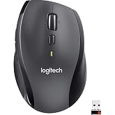 Logitech M705 Marathon Kablosuz Mouse, Unifying USB alıcı aracılığıyla 2,4 GHz bağlantı, 1000 DPI lazer sens&ouml;r, 3 yıllık pil 