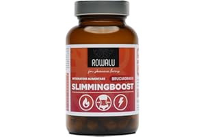 ROWALU | Brucia Grassi Potenti Veloci | Dimagrante Forte Veloce Donna-Uomo | Drenante, Blocca Fame e pre-workout con Glucomannano Bromelina e Garcinia, 2 mesi di Fornitura