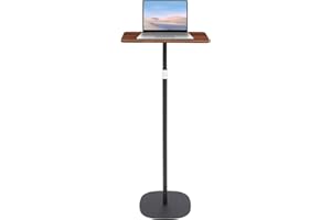 lesolar Lectern Podium Stand Adjustable 45~119cm Portable Standing Desk Table Steady Standing Desk Projector Stand,Laptop Computer Book Holder Teacher Podium for Home Office Classroom
