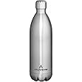 Atlasware Stainless Steel Vacuum Bottle, 1000 ml - Matt Steel