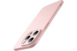 ‎JETECH JETech Szczupły Etui do iPhone 15 Pro 6,1 Cala z Obiektywem Aparatu Pełna Osłona Ochrona, Ultra-Cienka Lekka Matowe Zakończ Minimalistyczna Ochronna Osłona Telefonu (Różowy)