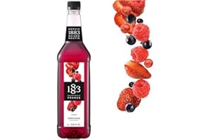 1883 Maison Routin Premium Mixed Berries Grenadine Syrup – Berry Blend For Cocktails, Mocktails & Desserts, Rich Colour Base, Allergen-Free, Vegan-Friendly, 1L PET Bottle