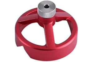 FICTORY Positioning Kit, Self Centering Drill Bit Guide Jig, 6//7/8/9/10mm Centering Woodworking Tool Drill Guide Vertical Drilling Fixture Set for Electric Power Hand Drill(Red)