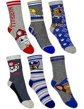 6 Paar Paw Patrol Jungen Socken